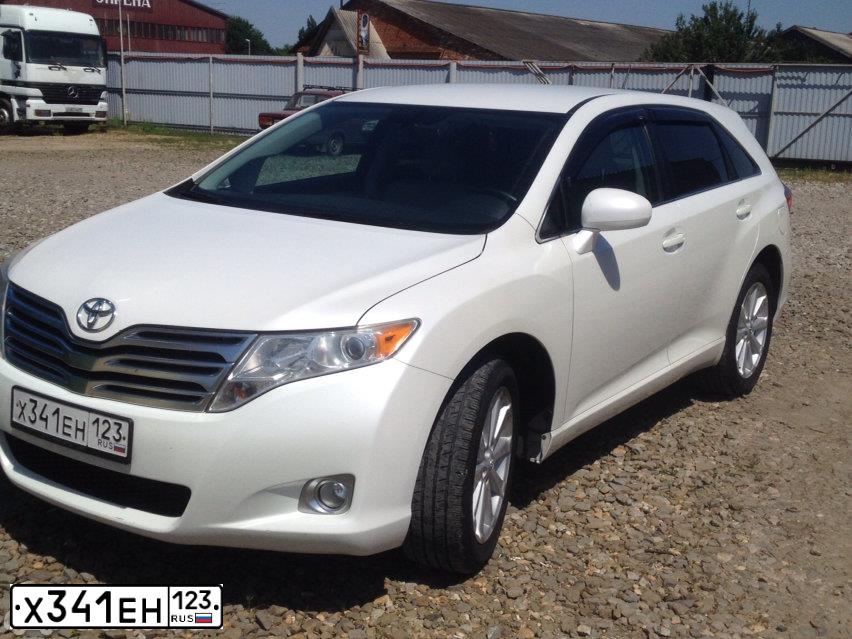 Фото автомобиля TOYOTA VENZA, 2009 — госномер А111ТС93. Цвет: БЕЛЫЙ