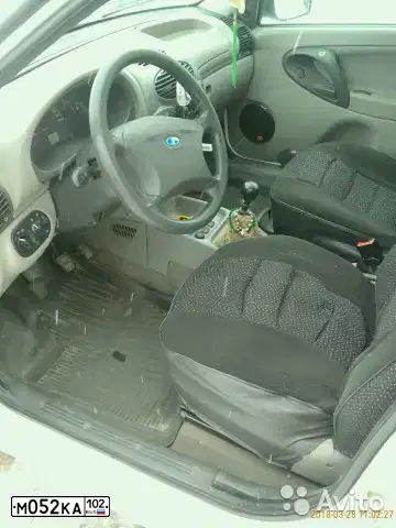 Фото автомобиля LADA 1117 KALINA, 2009 — госномер М052КА102. Цвет: Белый