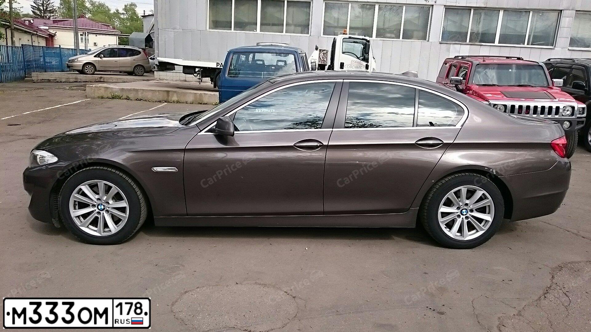 Фото автомобиля BMW SERIE 5, 2013 — госномер Е793МН142. Цвет: Коричневый