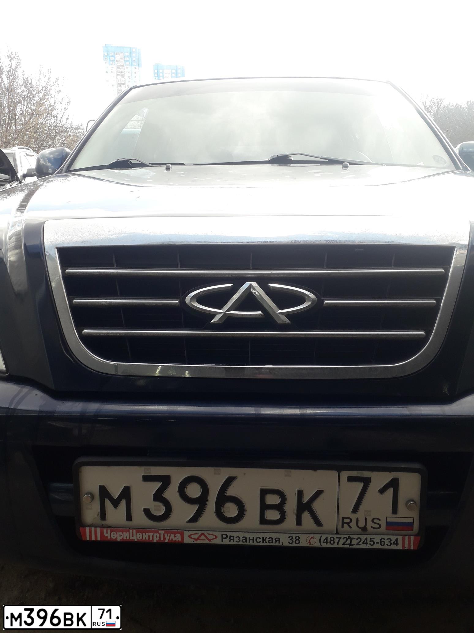 Фото автомобиля TAGAZ TINGO, 2010 — госномер М396ВК71. Цвет: синий