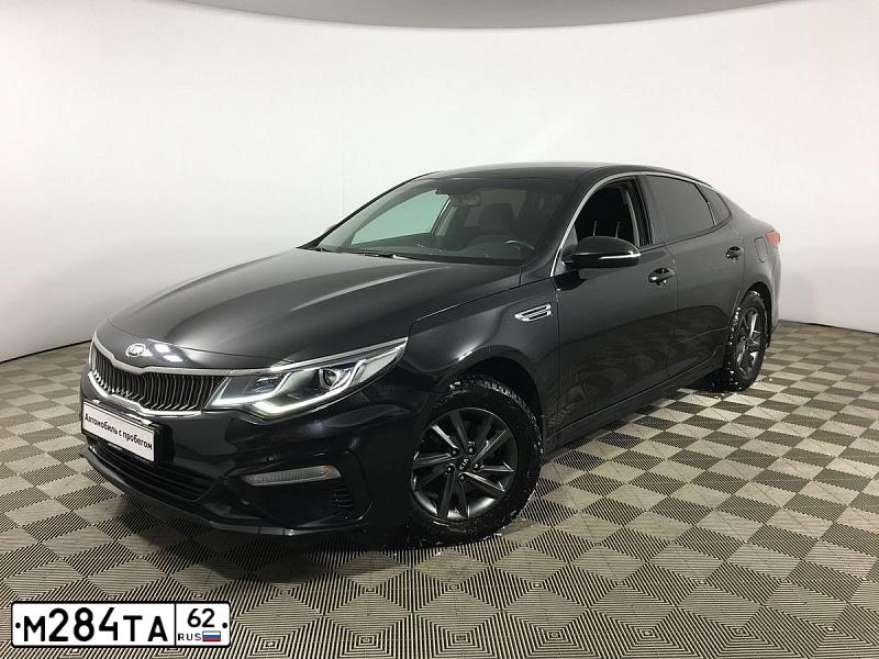 Фото автомобиля KIA MAGENTIS / OPTIMA, 2018 — госномер М284ТА62. Цвет: ЧЕРНЫЙ