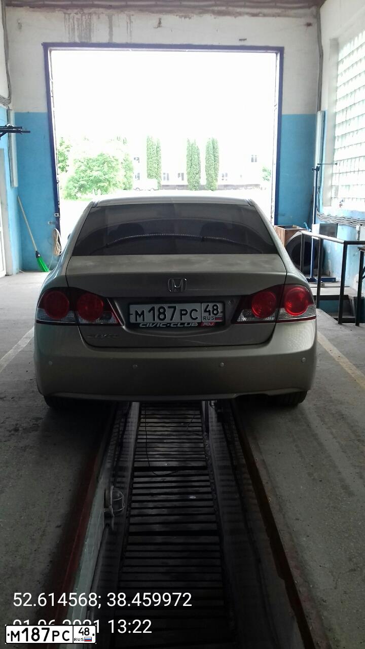 Фото автомобиля HONDA CIVIC, 2008 — госномер А024КЕ761