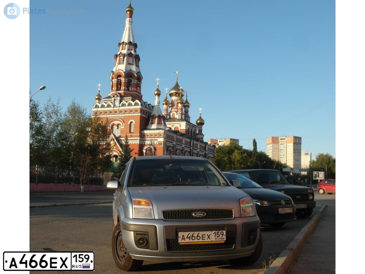 Фото автомобиля FORD FUSION, 2008 — госномер А466ЕХ159