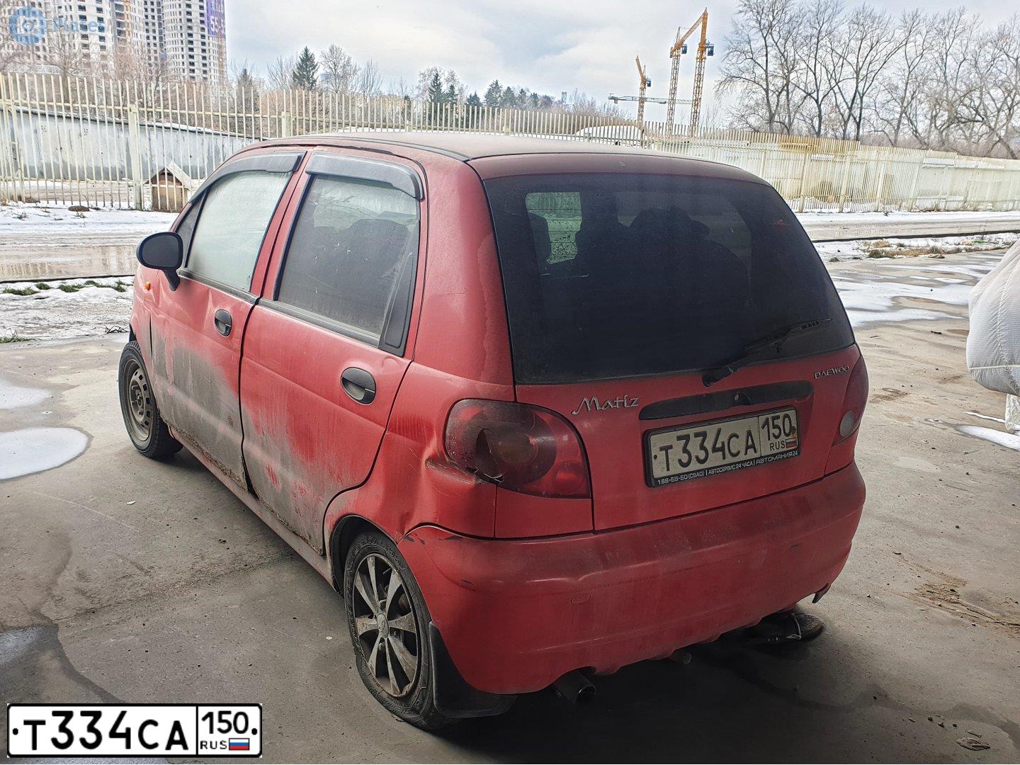 Фото автомобиля ДЭУ МАТIZ, 2004 — госномер С007ОЕ97. Цвет: Красный