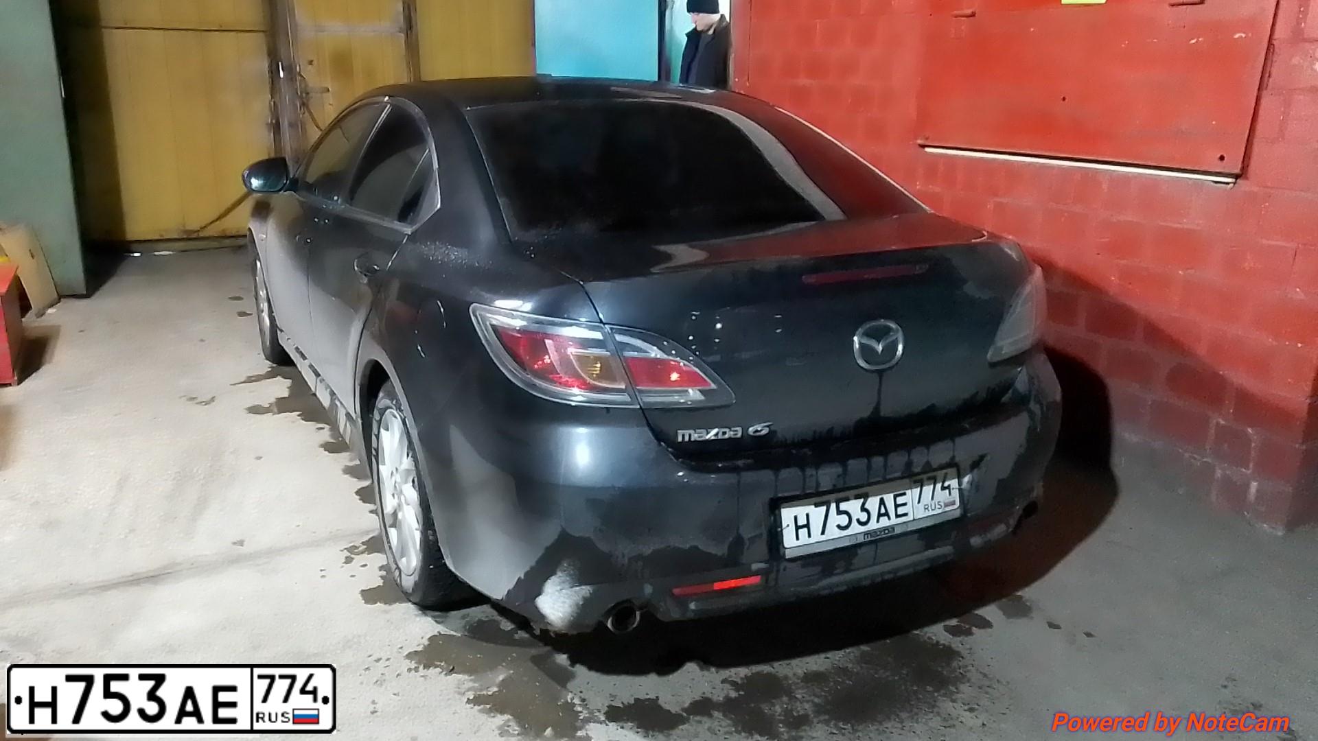 Фото автомобиля MAZDA 6, 2011 — госномер Н753АЕ774. Цвет: ЧЕРНЫЙ