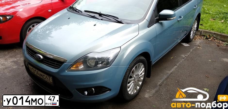 Фото автомобиля FORD FOCUS, 2008 — госномер У014МО47. Цвет: ЧЕРНЫЙ