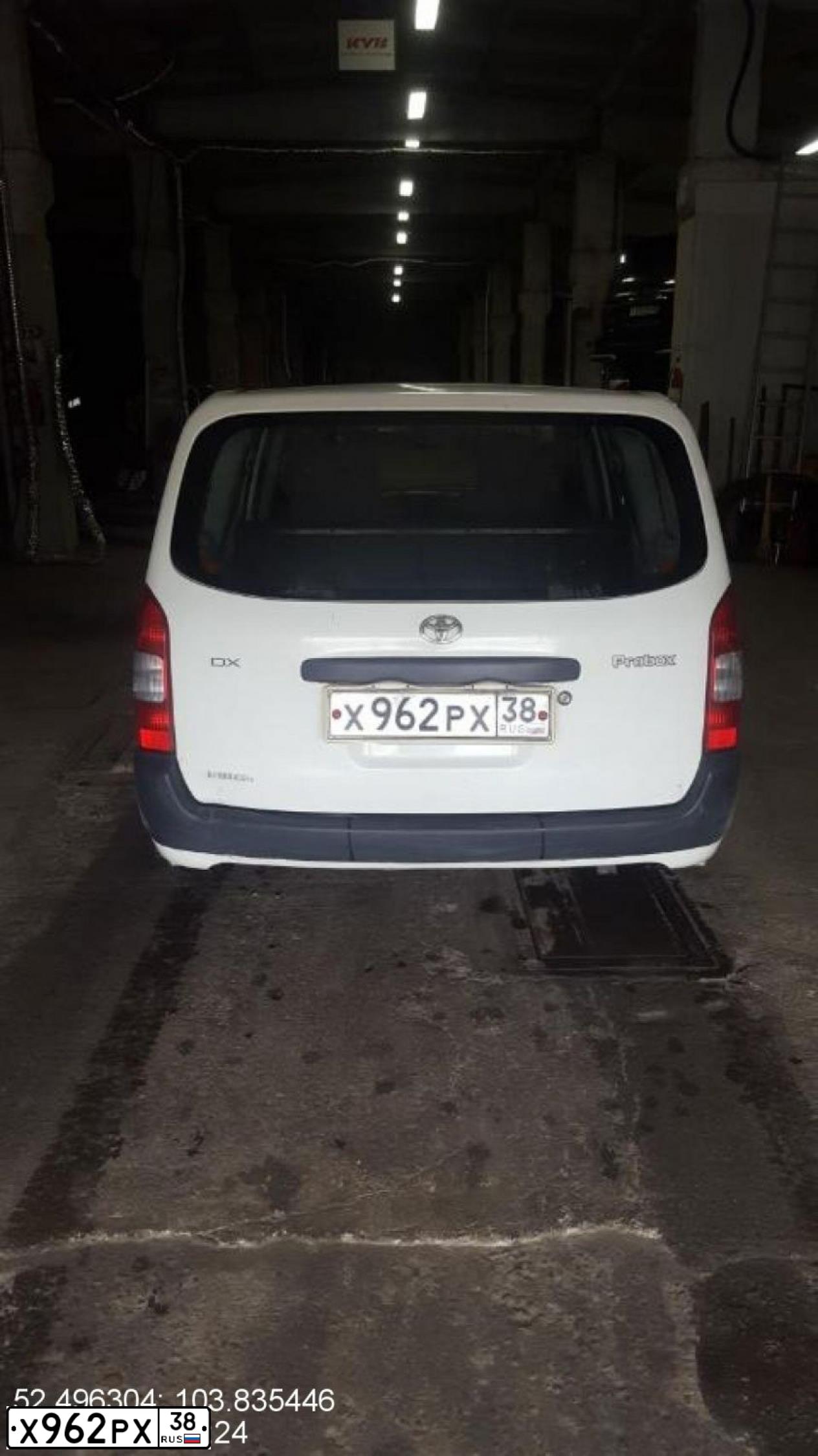 Фото автомобиля TOYOTA PROBOX, 2002 — госномер А975КК138