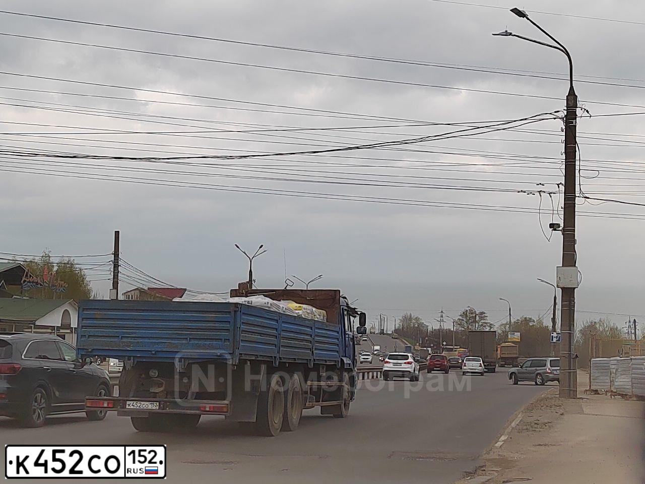 Фото автомобиля KAMAZ 65117 /6X4/, 2012 — госномер К452СО152. Цвет: СИНИЙ