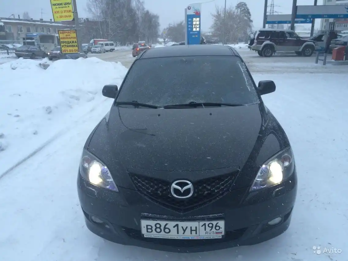 Фото автомобиля MAZDA 3, 2008 — госномер Т880НУ73. Цвет: ЧЕРНЫЙ