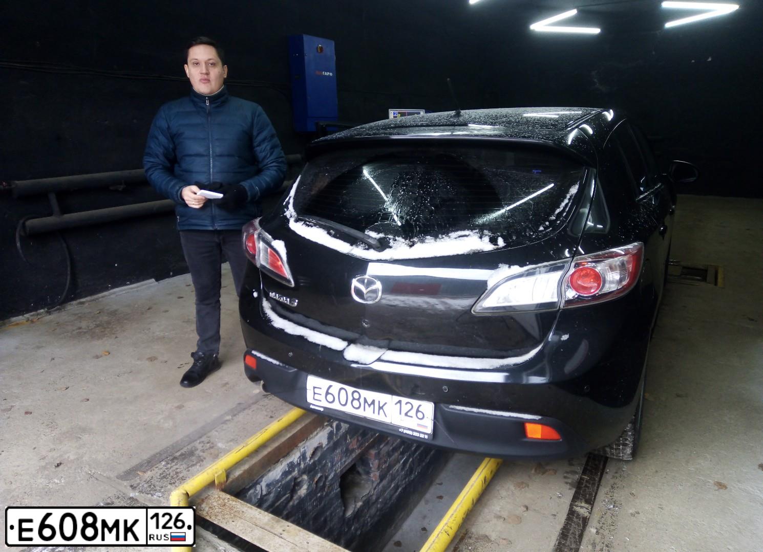 Фото автомобиля MAZDA 3, 2010 — госномер У091АС76. Цвет: ЧЕРНЫЙ