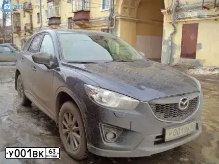 Фото автомобиля MAZDA CX-5, 2018 — госномер У001ВК63. Цвет: БЕЛЫЙ ПЕРЛАМУТР