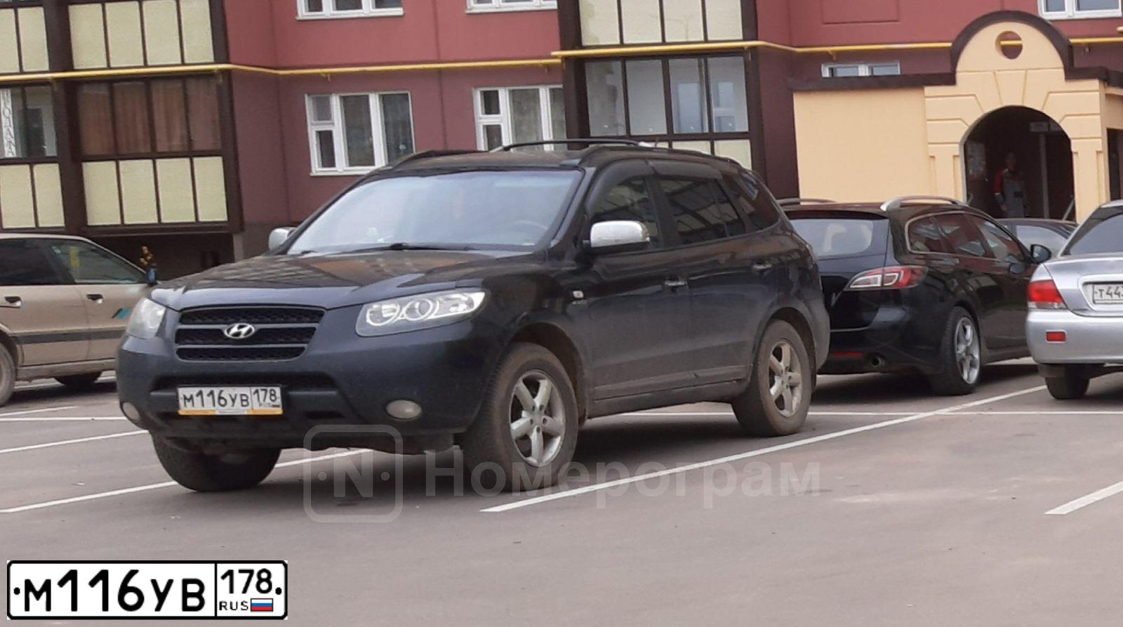Фото автомобиля HYUNDAI SANTA FE, 2006 — госномер К227ВО53. Цвет: ЧЕРНЫЙ