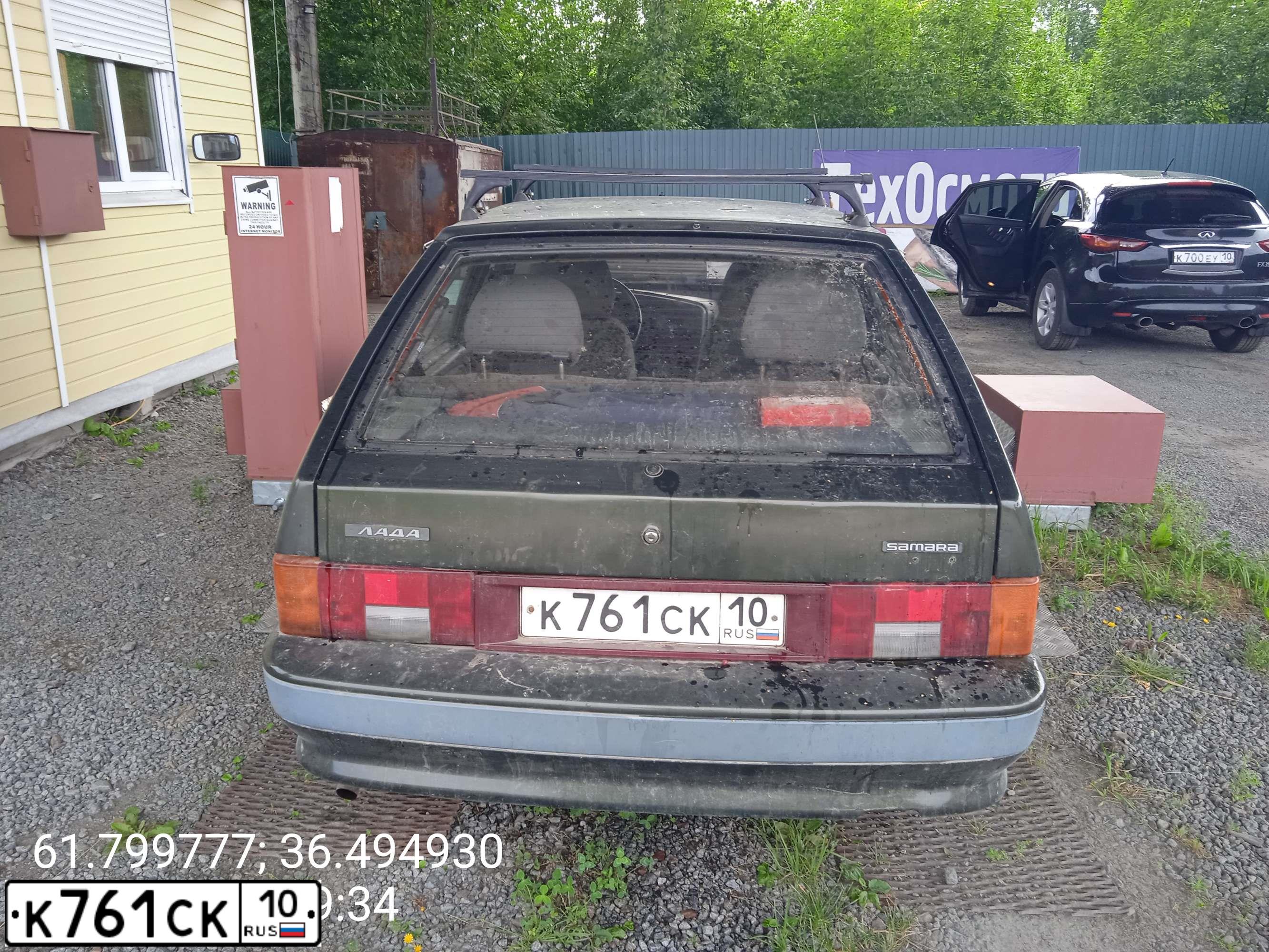 Фото автомобиля LADA 2114 SAMARA, 2006 — госномер К761СК10. Цвет: ЗОЛОТИСТЫЙ ТЕМНО-ЗЕЛЕНЫЙ
