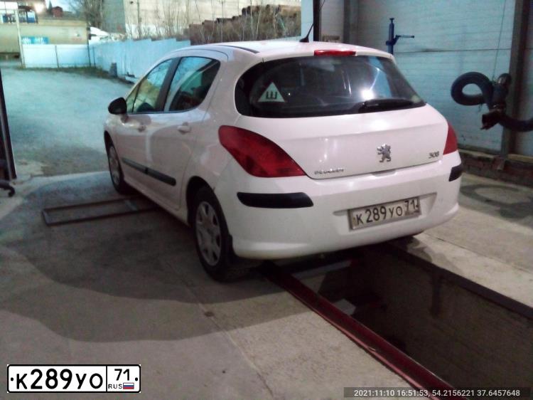 Фото автомобиля MITSUBISHI LANCER, 2007 — госномер К286УО71. Цвет: СИНИЙ