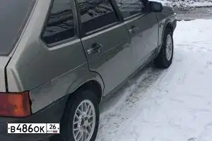 Фото автомобиля LADA 2109 SAMARA, 2000 — госномер В684КН09. Цвет: СЕРЕБРИСТЫЙ СЕРО-ЗЕЛЕНЫЙ