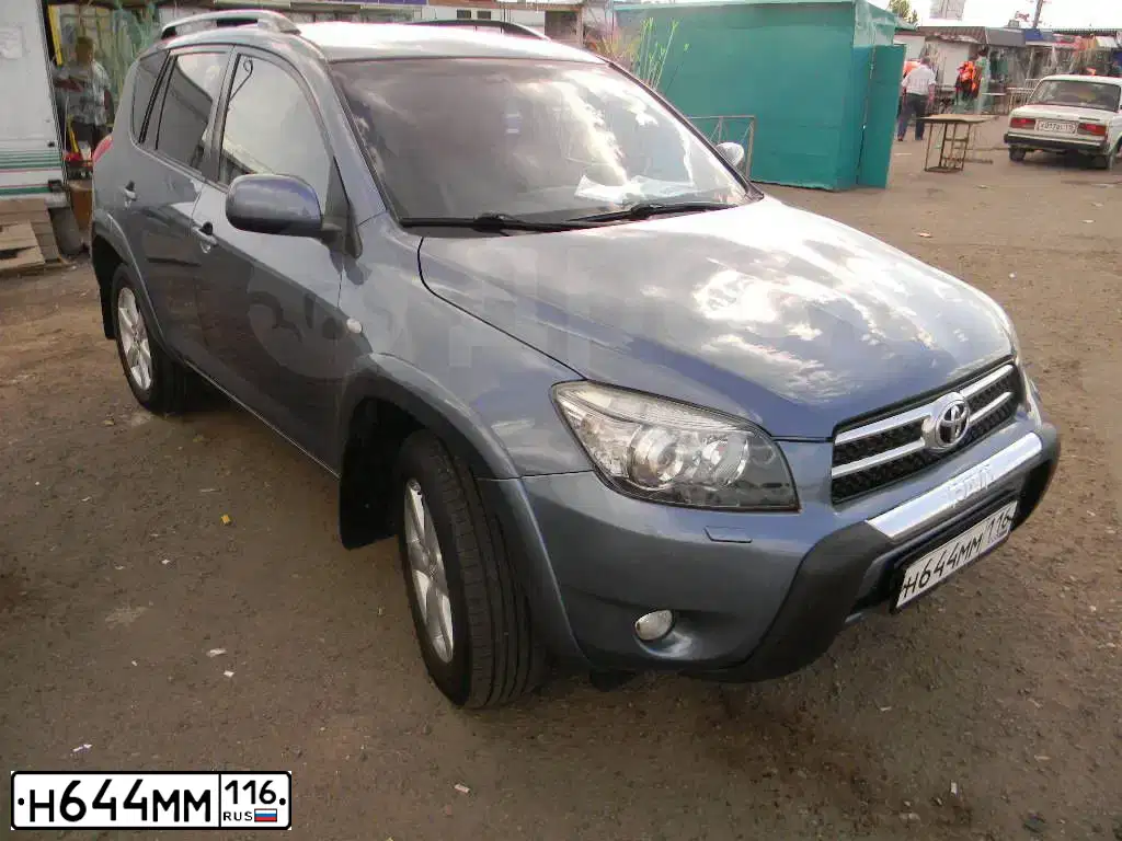 Фото автомобиля TOYOTA RAV4, 2007 — госномер Н644ММ116. Цвет: СЕРО-СИНИЙ