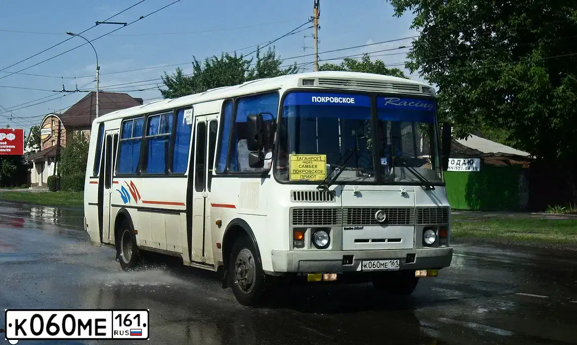 Фото автомобиля PAZ 4234, 2009 — госномер К060МЕ161. Цвет: Белый