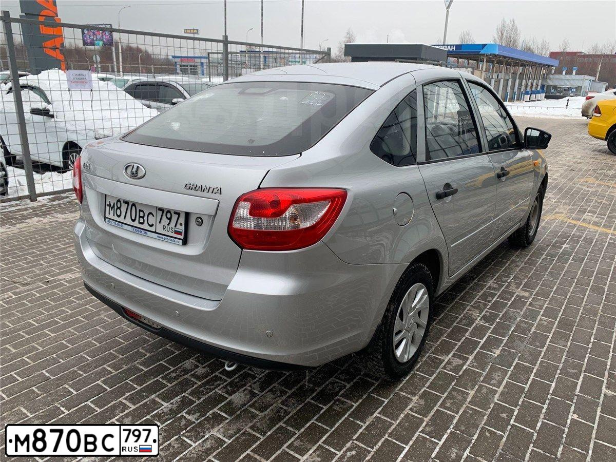 Фото автомобиля LADA 2191 GRANTA, 2015 — госномер Т919НТ777. Цвет: СЕРЕБРИСТЫЙ