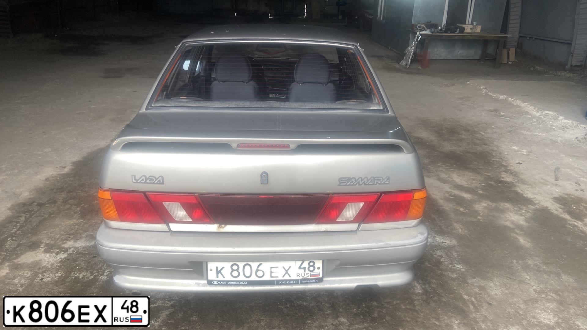 Фото автомобиля LADA 2115 SAMARA, 2008 — госномер К806ЕХ48. Цвет: СЕРО-БЕЖЕВЫЙ
