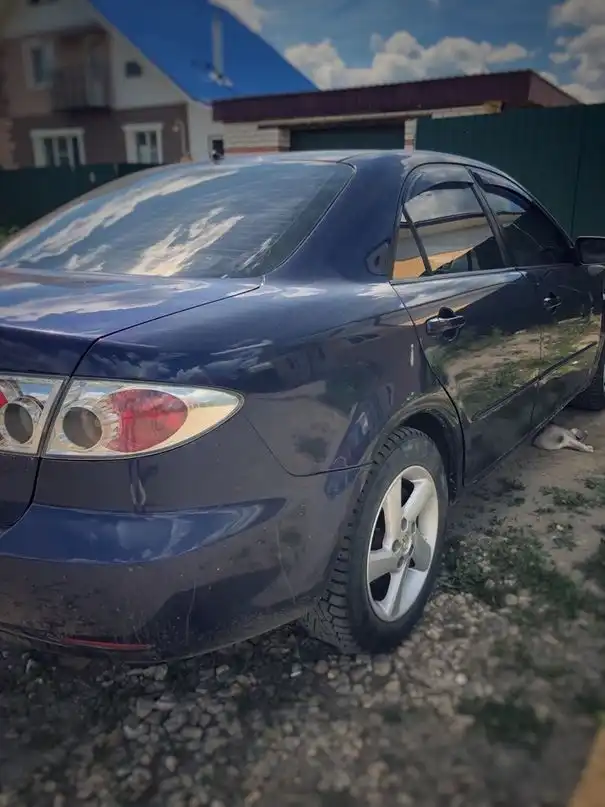 Фото автомобиля MAZDA 6, 2003 — госномер С286ТХ53. Цвет: синий