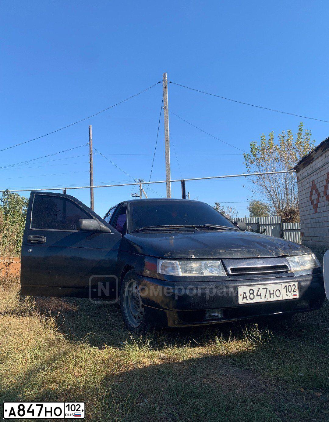 Фото автомобиля LADA 2112, 2006 — госномер А847НО102. Цвет: ГРАФИТОВЫЙ МЕТАЛЛИК
