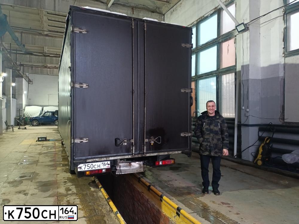 Фото автомобиля GAZ Z 3302 GAZEL, 2011 — госномер К750СН164. Цвет: Белый