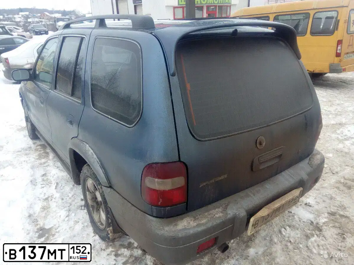Фото автомобиля KIA SPORTAGE, 2003 — госномер В137МТ152. Цвет: синий