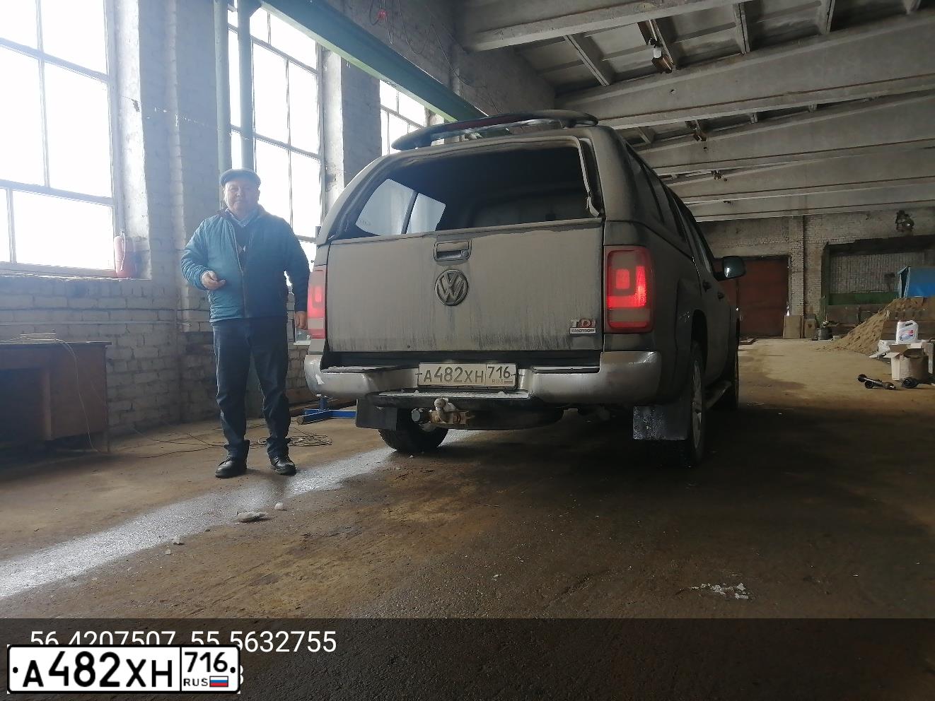 Фото автомобиля VOLKSWAGEN AMAROK, 2010 — госномер Р603ХВ159. Цвет: ЧЕРНЫЙ