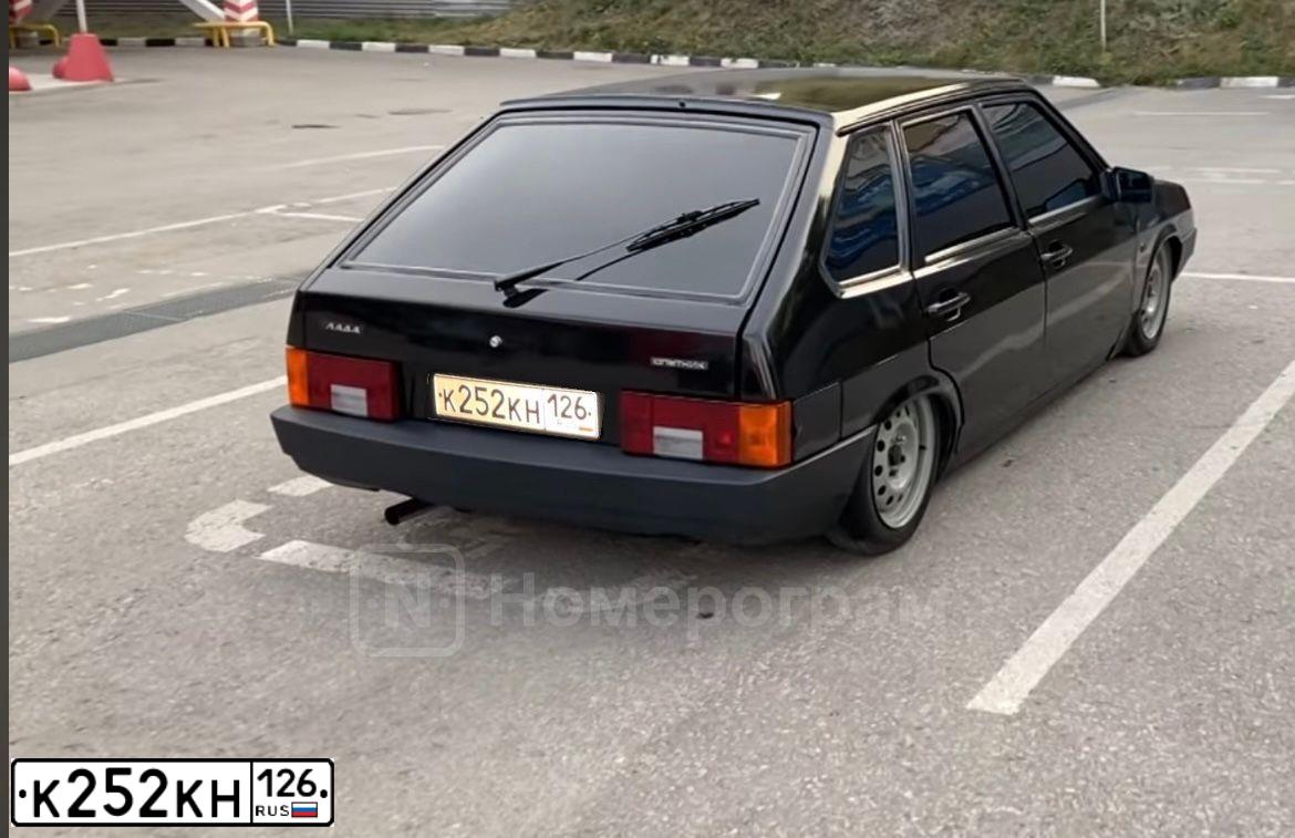 Фото автомобиля LADA 2109 SAMARA, 2004 — госномер К252КН126. Цвет: ГРАФИТОВЫЙ МЕТАЛЛИК