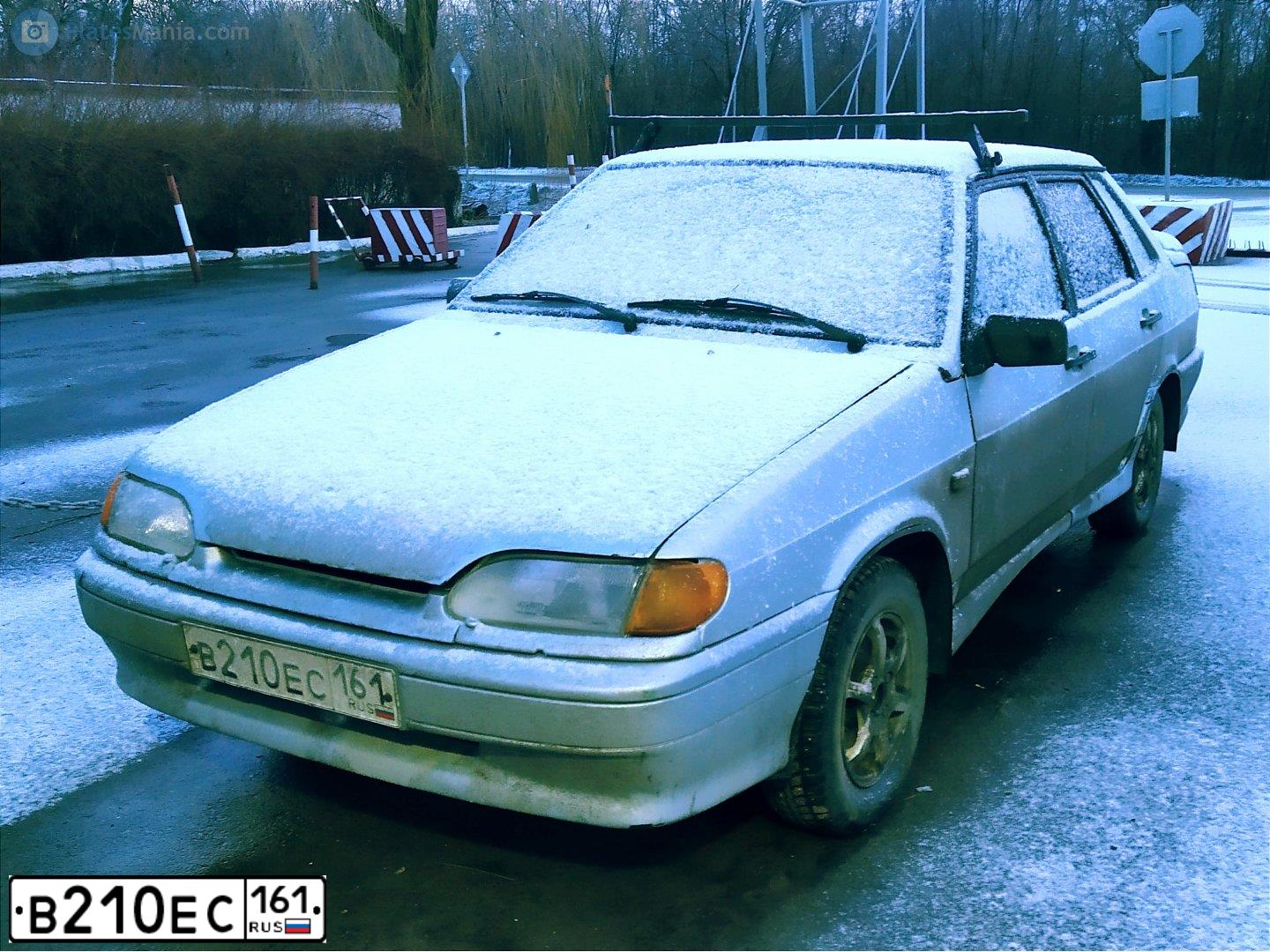 Фото автомобиля LADA 2115 SAMARA, 1998 — госномер В210ЕС161. Цвет: СЕРЕБРИСТО-ГОЛУБОЙ