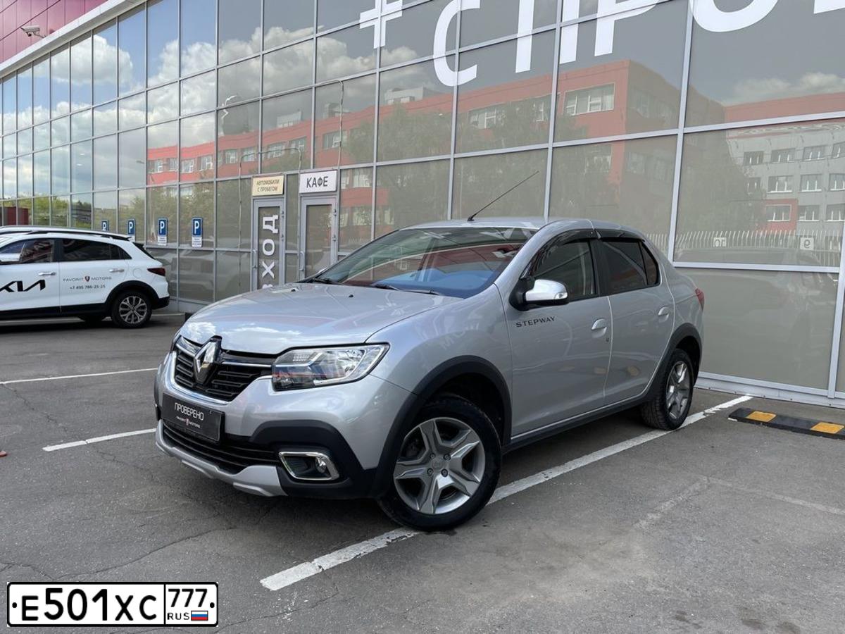 Фото автомобиля RENAULT LOGAN STEPWAY, 2020 — госномер Н300НО82. Цвет: СЕРЫЙ