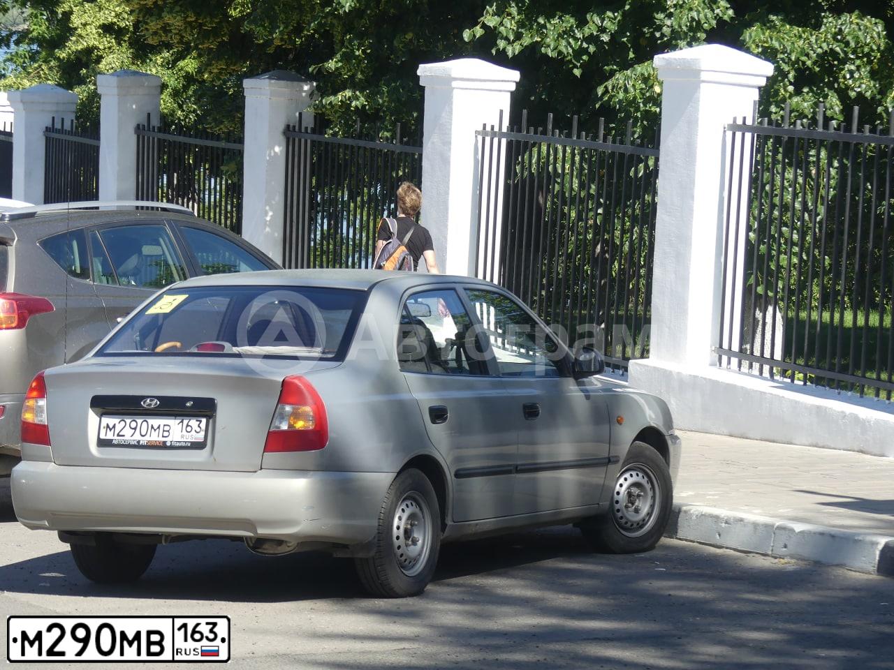 Фото автомобиля TAGAZ Z ACCENT, 2008 — госномер А487НА33. Цвет: синий