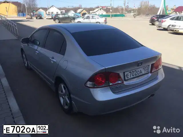 Фото автомобиля HONDA CIVIC, 2008 — госномер О600ЕВ716. Цвет: Серебристый