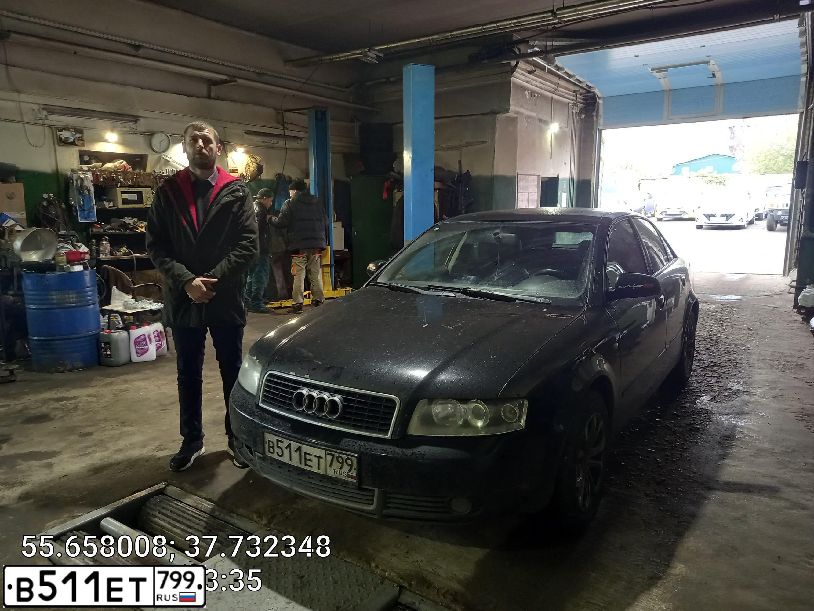 Фото автомобиля AUDI A4, 2001 — госномер Н461ЕХ180. Цвет: ЧЕРНЫЙ