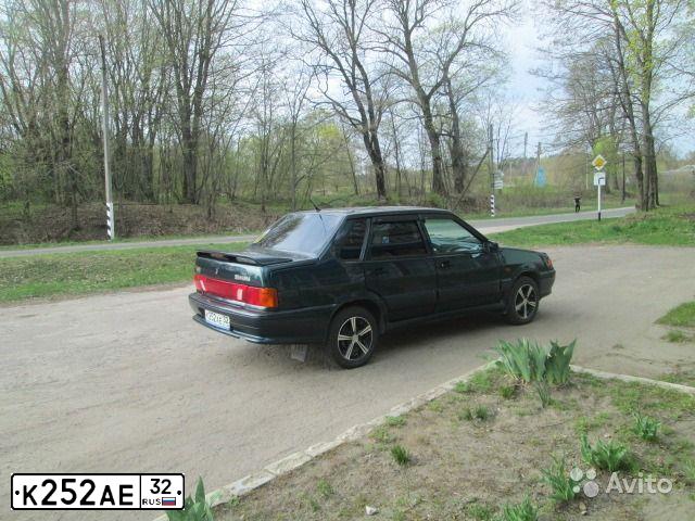 Фото автомобиля LADA 2115 SAMARA, 2008 — госномер К252АЕ32. Цвет: Темно-зеленый