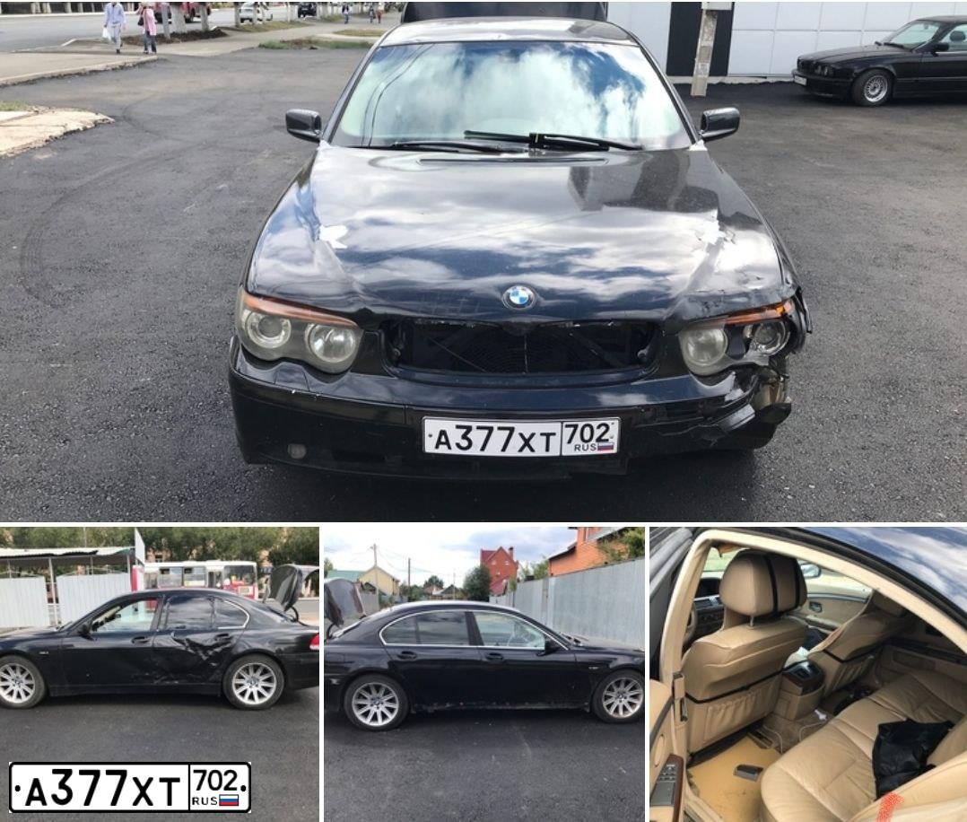Фото автомобиля BMW SERIE 7, 2003 — госномер Р033УС52. Цвет: ЧЕРНЫЙ