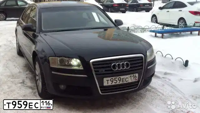 Фото автомобиля AUDI A8, 2005 — госномер Т959ЕС116. Цвет: ЧЕРНЫЙ