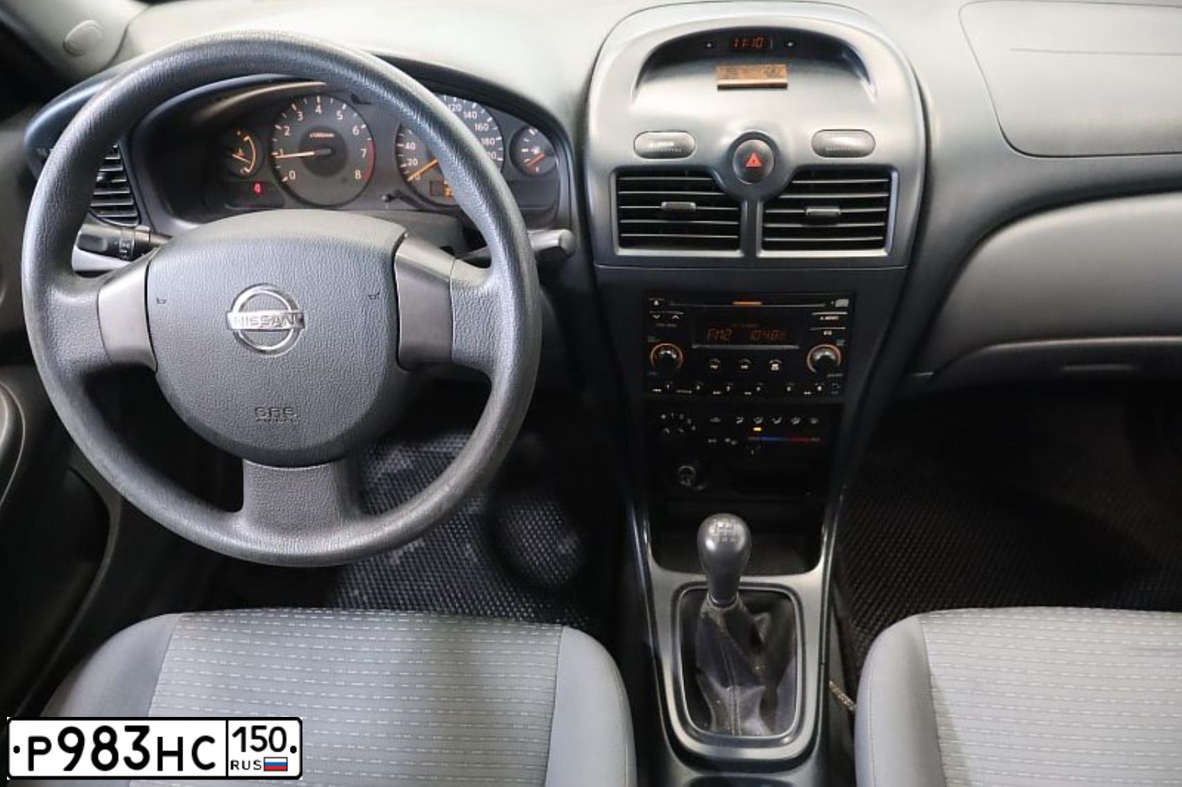 Фото автомобиля NISSAN ALMERA, 2007 — госномер Х852НА71. Цвет: ЧЕРНЫЙ