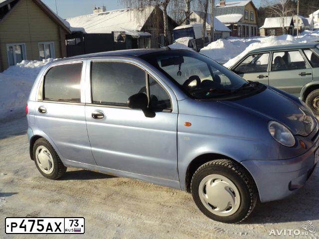 Фото автомобиля DAEWOO MATIZ, 2006 — госномер Р475АХ73. Цвет: ГОЛУБОЙ