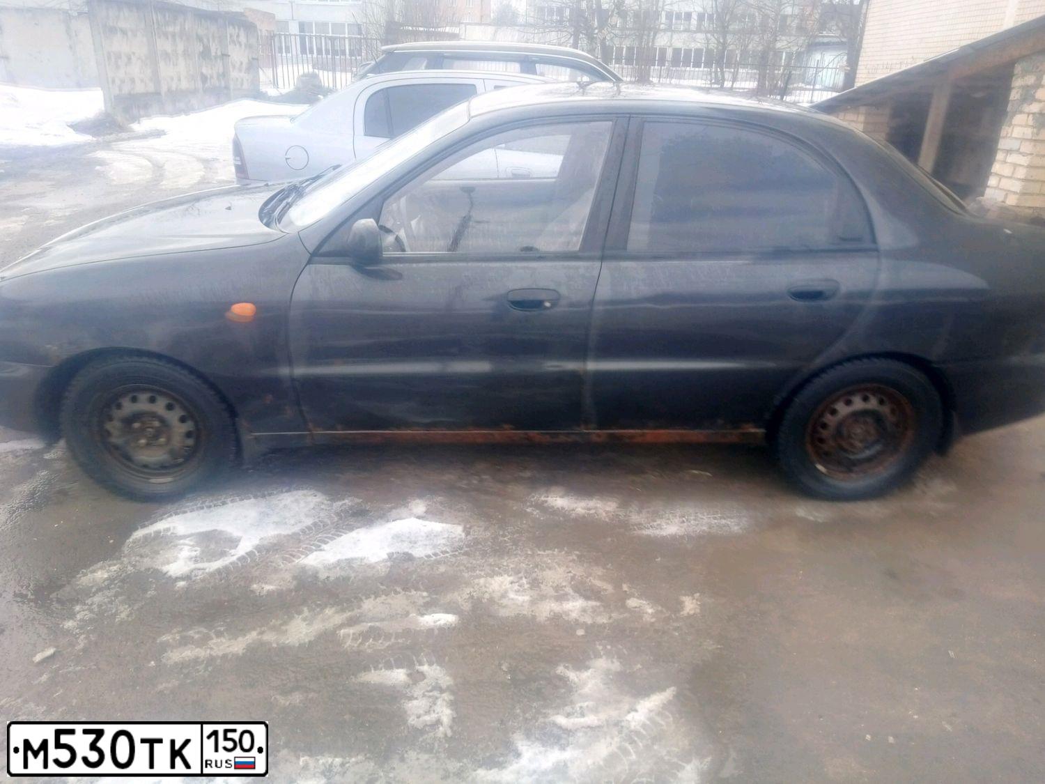 Фото автомобиля CHEVROLET LANOS, 2008 — госномер У288УК33. Цвет: ЧЕРНЫЙ