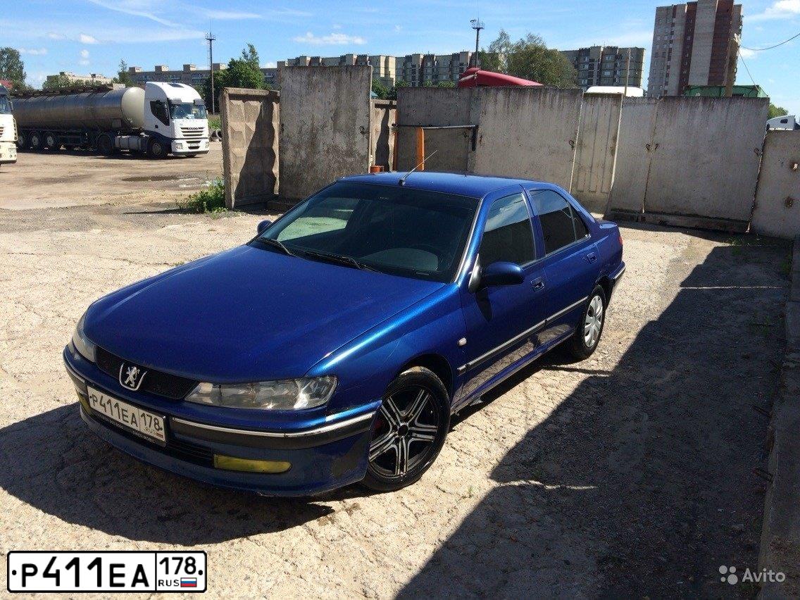 Фото автомобиля PEUGEOT 406, 2001 — госномер Р411ЕА178. Цвет: Белый