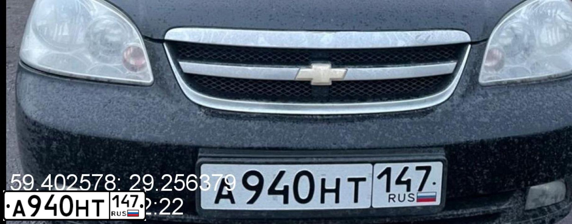 Фото автомобиля CHEVROLET LACETTI, 2011 — госномер А940НТ147. Цвет: ЧЕРНЫЙ