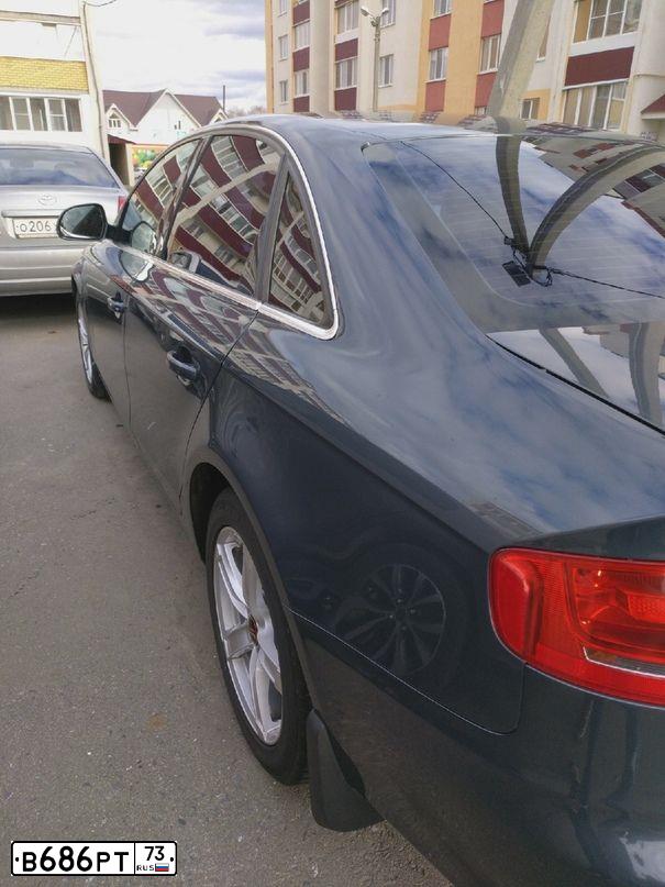 Фото автомобиля AUDI A4, 2008 — госномер К500ОВ13. Цвет: СЕРЫЙ