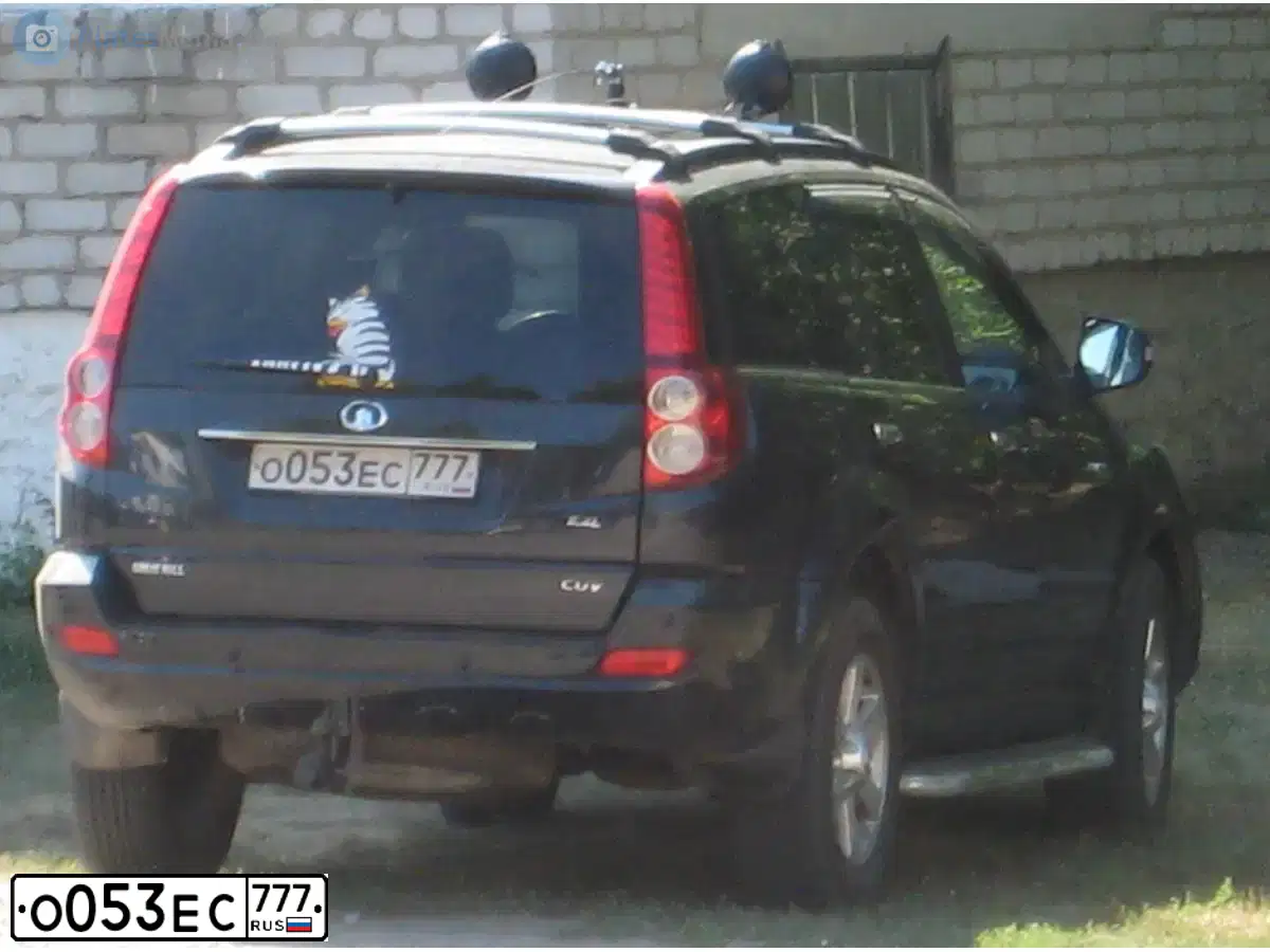 Фото автомобиля GREAT WALL H5, 2014 — госномер О053ЕС777. Цвет: ЧЕРНЫЙ