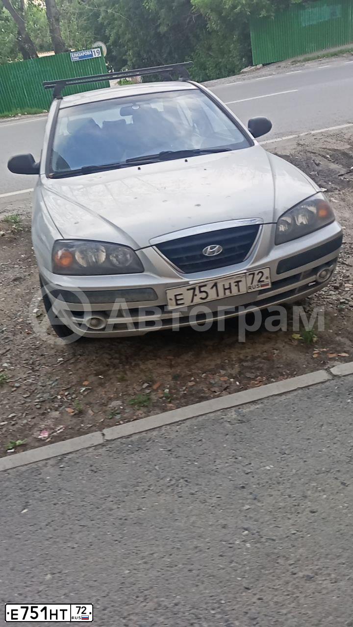 Фото автомобиля TAGAZ ELANTRA XD, 2010 — госномер Е751НТ72. Цвет: СЕРЕБРИСТЫЙ