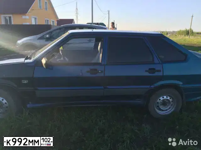 Фото автомобиля LADA 2114 SAMARA, 2004 — госномер Н849АР702. Цвет: Сине-зеленый