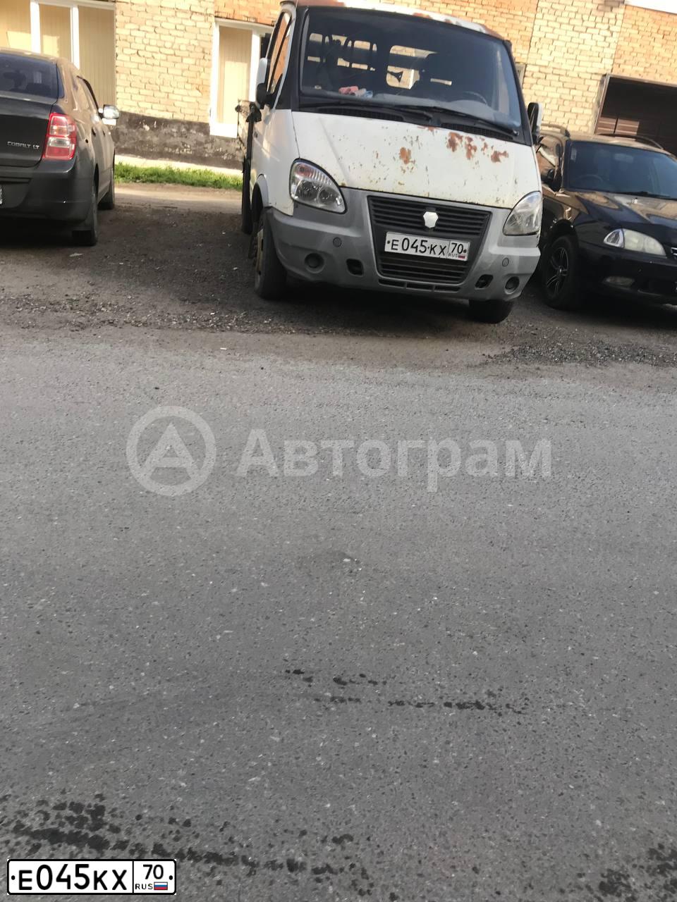 Фото автомобиля GAZ 3302 EL, 2006 — госномер Е045КХ70. Цвет: БЕЛЫЙ