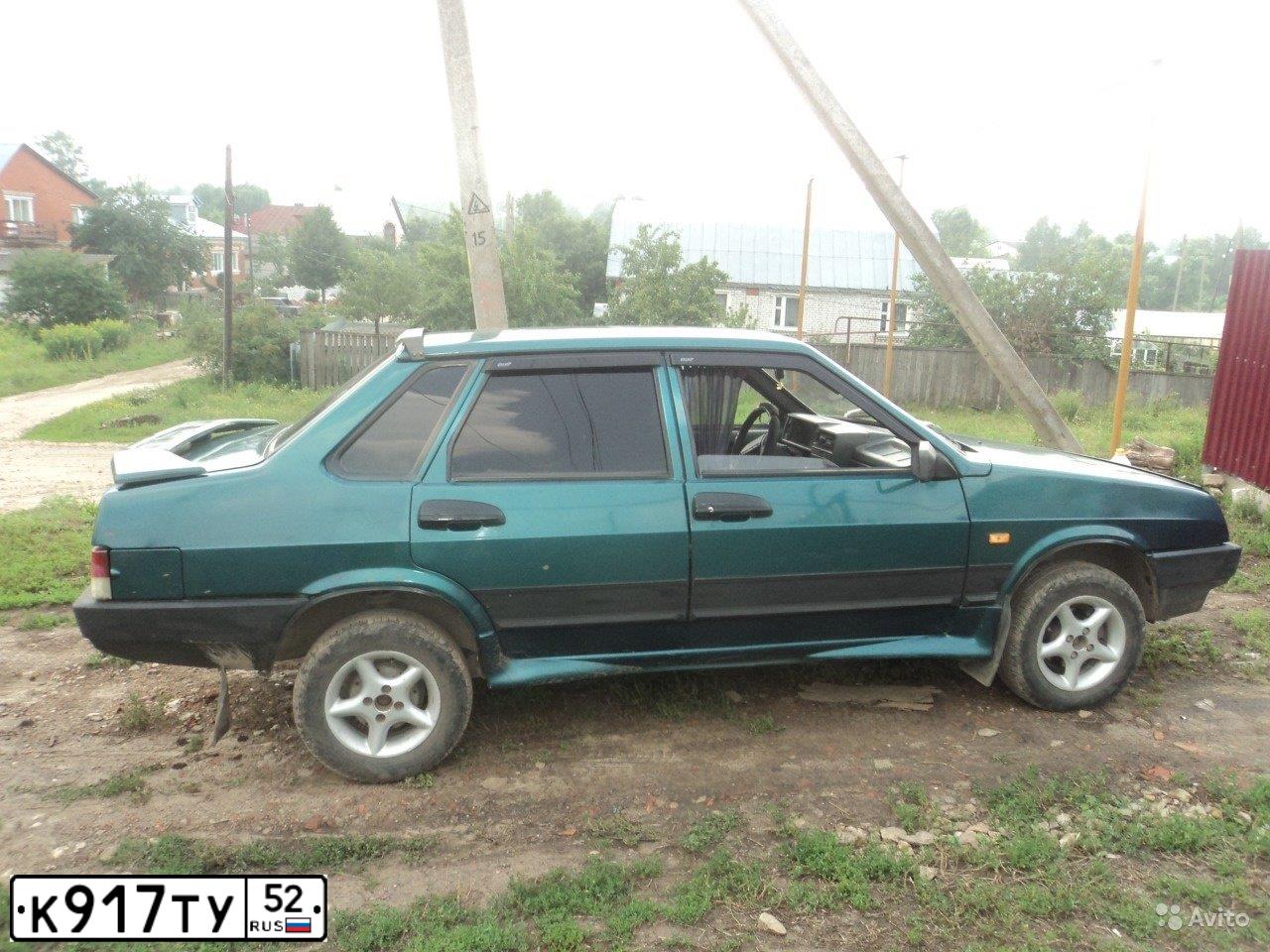 Фото автомобиля ВАЗ21099, 1997 — госномер В500РС52. Цвет: ЗЕЛЕНЫЙ
