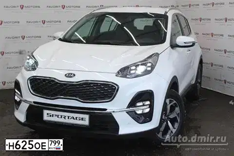 Фото автомобиля KIA SPORTAGE, 2019 — госномер Н625ОЕ799. Цвет: Белый