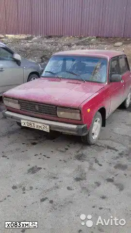 Фото автомобиля LADA 2105 LADA, 2000 — госномер К740ОЕ124. Цвет: Красный
